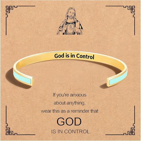 choice of all God Is in Control Bracelet Engraved Inspirational Bracelet Little Words Project Bracelets Best Friend Gift in Saudi Arabia