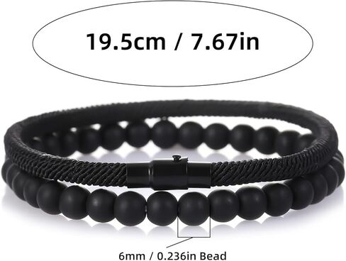 Red Adjustable Beaded Bracelet, 1-Piece Multi-Strand Natural Stone Bracelet with Gemstones for Stackable Wrist Wear in Saudi Arabia