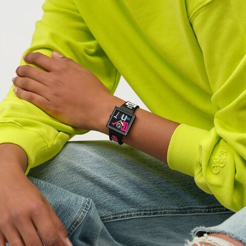 Swatch Square Bioceramic Unisex Watch Casual Bioceramic Black Quartz Waterproof Pierced Edge in Saudi Arabia