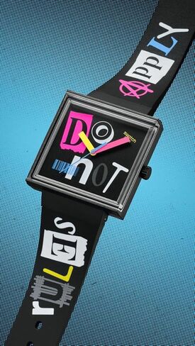 Swatch Square Bioceramic Unisex Watch Casual Bioceramic Black Quartz Waterproof Pierced Edge in Saudi Arabia