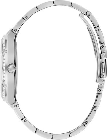 GUESS Women's 36mm Watch - Silver Tone Black Dial Silver Tone Case in Saudi Arabia