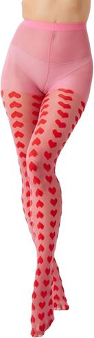 Y2k Printed Tights for Women Vintage Graphic Patterned Stockings Sheer Pantyhose Streetwear in Saudi Arabia