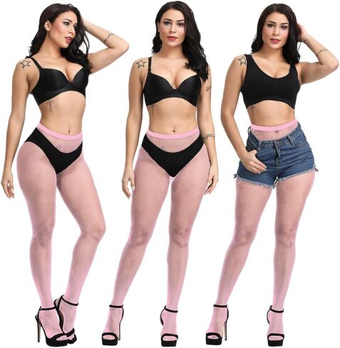 Women Mesh Fishnet Pantyhose – Sexy Street Style Tights Gift for Women Regalo moda mujer in Saudi Arabia