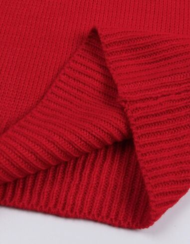 Women's Pullover Sweaters Long Sleeve Front Ribbed Knitted Cute Heart Sweater in Saudi Arabia