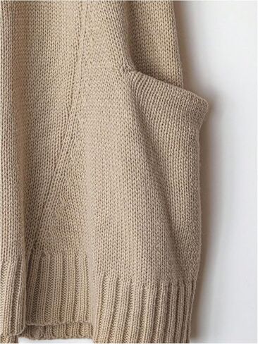 MakeMeChic Women's V Neck Sweater Vest Sleeveless Loose Fit Pullover Knit Tops with Pocket in Saudi Arabia