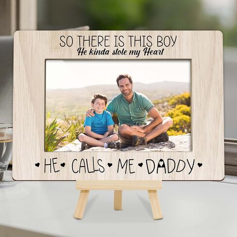 Picture Frames 4x6, Mothers Day Birthday Gifts for Mom, Best Mom Ever Gifts Wood Photo Frames for Mommy, Mom and Son Gifts Home Desk Table Decor (A09) in Kuwait