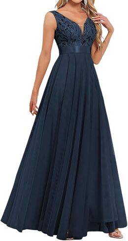 Women's Formal Dresses Long Evening Gowns Tulle V Neck Sleeveless Sparkly Sequin Cocktail Party Wedding Guest Dress in Saudi Arabia