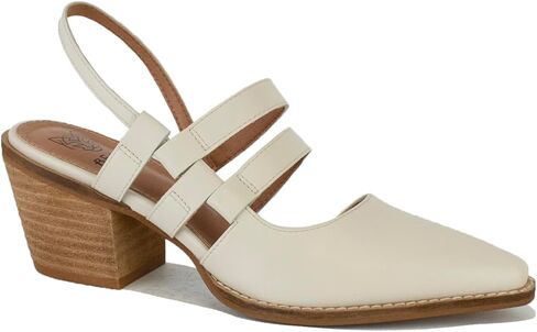 Women's Strappy Heeled Shoes Block Heel Pumps Pointed Toe Heels Slingback Closed Toe Dress Wedding Shoes in Saudi Arabia