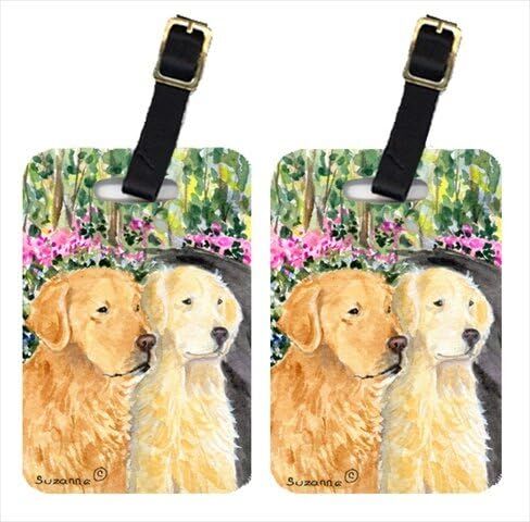 Carolines Treasures SS8974BT Golden Retriever Luggage Tag - Pair 2, 4 x 2.75 in. in Saudi Arabia