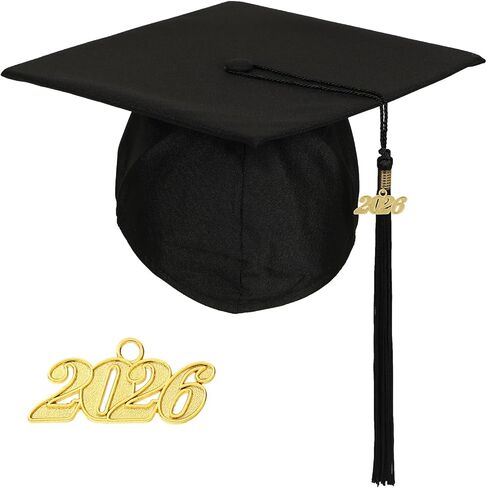 قبعة تخرج غير لامعة مع شرابة للبالغين في حفل البكالوريوس في الكلية الثانوية in Kuwait