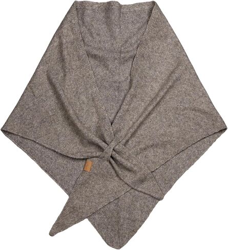 Pashmina Shawl Wraps for Women, Soft Wool Cashmere Shoulder Top Elegance Knitted Cardigan Cape Triangle Shawl Scarf (Khaki) in Saudi Arabia