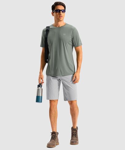 G GRADUAL Men's Shorts 11" Lightweight Casual Golf Shorts for Men Hiking Work Outdoor Stretch Quick-Dry with 3 Zipper Pockets in Saudi Arabia