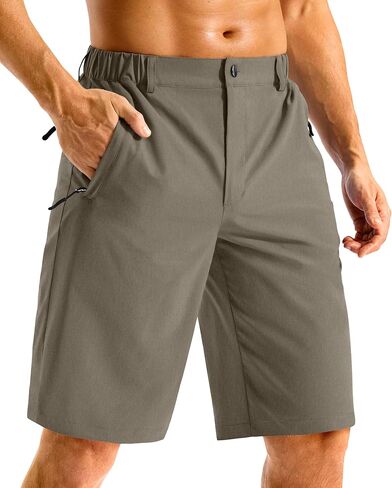G GRADUAL Men's Shorts 11" Lightweight Casual Golf Shorts for Men Hiking Work Outdoor Stretch Quick-Dry with 3 Zipper Pockets in Saudi Arabia