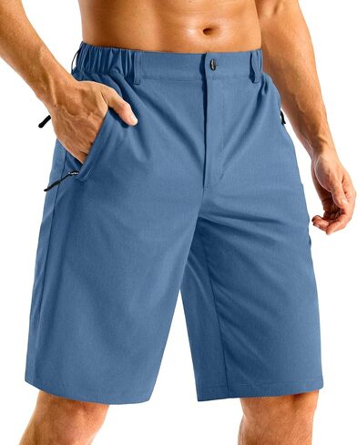 G GRADUAL Men's Shorts 11" Lightweight Casual Golf Shorts for Men Hiking Work Outdoor Stretch Quick-Dry with 3 Zipper Pockets in Saudi Arabia
