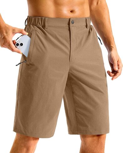 G GRADUAL Men's Shorts 11" Lightweight Casual Golf Shorts for Men Hiking Work Outdoor Stretch Quick-Dry with 3 Zipper Pockets in Saudi Arabia