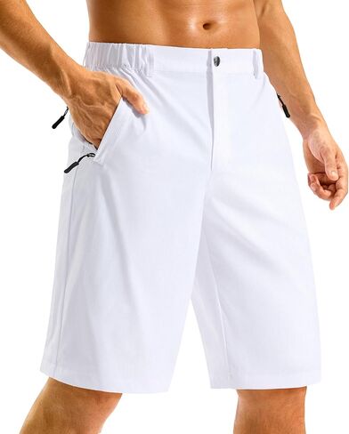 G GRADUAL Men's Shorts 11" Lightweight Casual Golf Shorts for Men Hiking Work Outdoor Stretch Quick-Dry with 3 Zipper Pockets in Saudi Arabia