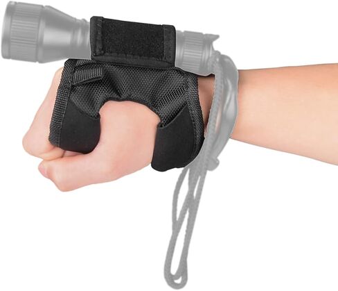 ORCATORCH Diving Flashlight Glove for Small Hands, Hands-Free Flashlight Holder Universal Adjustable Wrist Strap Scuba Dive Lights Accessories (Not Included Flashlight) in Kuwait