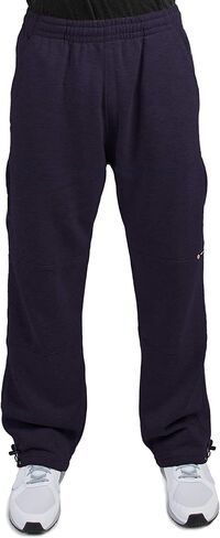 VIBES Men's Cargo Zipper Pocket Sweatpants Adjustable Bungee Cord Open Bottom in Kuwait