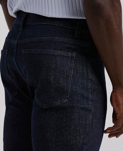 Perry Ellis Mens Portfolio Slim Fit Indigo Rinse 5-Pocket Denim Pants in Saudi Arabia