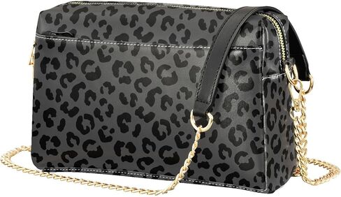 Leopard Crossbody Bags Purses for Women Brown Leather Handbag Shoulder Bag Wallets for Travel in Saudi Arabia