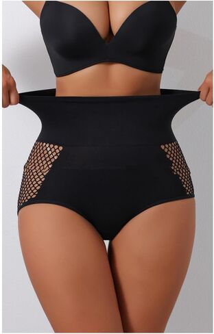 Sexy Cutout High-Waisted Shapewear Shorts - Tummy Control & Butt Lifting(Black) in Saudi Arabia