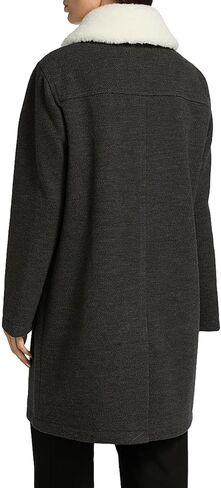 Mercer Collective Faux-Fur Collar Car Coat in Saudi Arabia