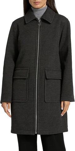 Mercer Collective Faux-Fur Collar Car Coat in Saudi Arabia