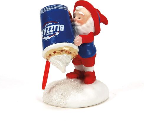 القسم 56 North Pole Village Dairy Queen تتنبأ بمبنى مضاء بعاصفة ثلجية ومجموعة تمثال، 8.07 بوصة، متعدد الألوان in Kuwait