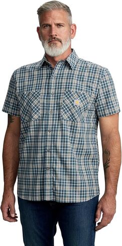Carhartt Men's 106745 Rugged Flex™ Relaxed Fit Lightweight Short-Slee in Saudi Arabia