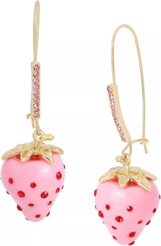 أقراط Betsey Johnson النسائية المتدلية باللون الوردي in Kuwait