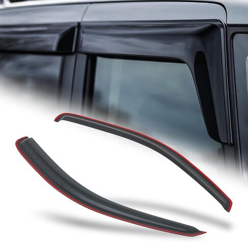 أقنعة نافذة التثبيت الخارجية من M-AUTO متوافقة مع 1998 دودج B1500/B2500/B3500، 99-03 دودج رام 1500/2500/3500 فان، شريط لاصق، قطعتان in Kuwait