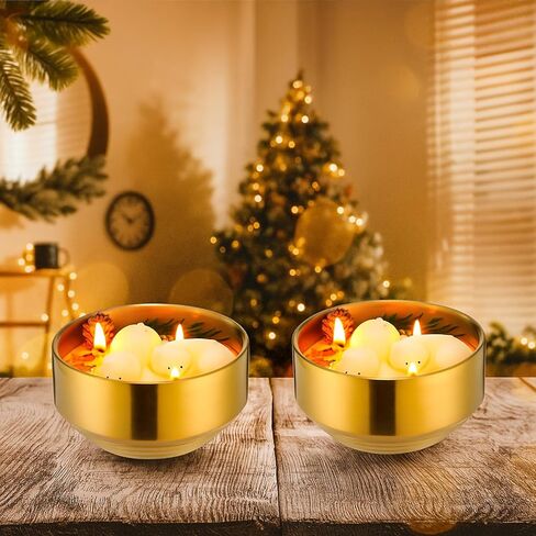 Nuanchu Winter Bear Candle Pine Scented Candle Gift Polar Bear Soy Wax 14oz Winter Decor for Table Decor Holiday Rustic Farmhouse Party Supplies in Saudi Arabia