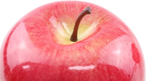 6PCS Fake Apples Artificial Apples Faux Apples Bulk for Party Props Home Fruit Bowl Decoration Fruit Kitchen Realistic Simulation Fruit (Red) in Saudi Arabia
