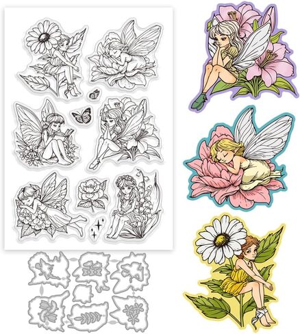 GLOBLELAND Bestie Clear Stamps and Cutting Dies for Card Making Best Friend Silicone Transparent Stamp Metal Lady Friend Die Cuts for DIY Scrapbooking Album Journal Paper Crafts Decor in Saudi Arabia