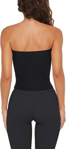 LASLULU Womens Sexy Tube Top Backless Strapless Bandeau Sleeveless Summer Y2K Cute Going Out Basic Crop Tank Top in Saudi Arabia