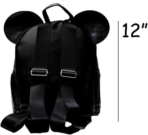 Disney Backpack Officially Licensed Personalized Mickey Mouse Deluxe Shoulder Bag and Keychain with Custom Name in Saudi Arabia