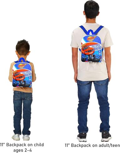 Nickelodeon Blaze And The Monster Machines Mini Backpack - Bundle with 11" School Bag for Preschool Boys, Toddlers, Plus Stickers, More | Blaze School Supplies for Kids in Saudi Arabia