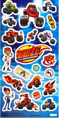 Nickelodeon Blaze And The Monster Machines Mini Backpack - Bundle with 11" School Bag for Preschool Boys, Toddlers, Plus Stickers, More | Blaze School Supplies for Kids in Saudi Arabia