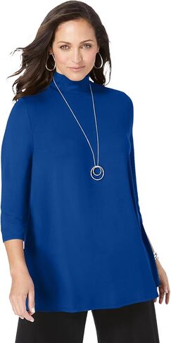 Jessica London Women's Plus Size Mockneck Swing Tunic in Saudi Arabia