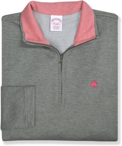 Brooks Brothers Men's Regular Fit Knit Pique Knit Q-Zip Half Zip Sweater, in Saudi Arabia