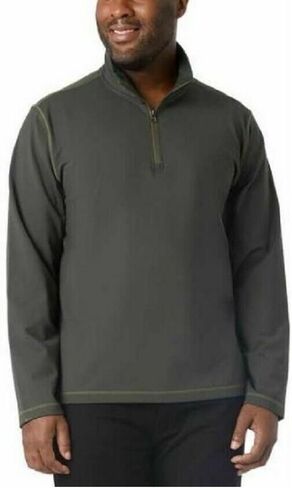 32 degrees Heat Men's Tech 1/4 zip Pullover (US, Alpha, Small, Regular, Regular, Green) in Saudi Arabia