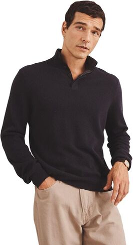 NAADAM, Signature Cashmere Quarter Button Down Sweater in Saudi Arabia