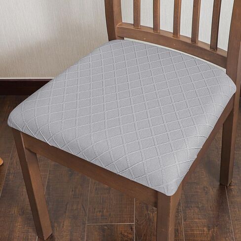 Camel Leather Looking Office Chair Seat Covers 20x20 Square Stretch Chair Seat Slipcovers Removable Washable 1 Piece in Saudi Arabia