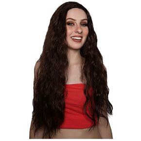 ALLAURA إمرأة طويل شقراء مجعد شعر مستعار مع الانفجارات 70's الباروكات ديسكو زي شعر مستعار الريش نفض الغبار in Kuwait