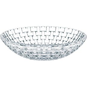 وعاء كريستال من مجموعة Nachtmann Bossa Nova | وعاء تقديم زجاجي مقاس 11 بوصة للسلطات والفواكه وديكور المنزل | مصنوع من زجاج كريستالي شفاف | آمنة للاستخدام في غسالة الأطباق in Kuwait