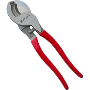 أداة قطع كابل كبيرة مقاس 10 بوصة شديدة التحمل ذات رافعة كبيرة لقطع الأسلاك الكبيرة لـ 4/0 ألومنيوم 2/0 نحاس ناعم وكابل اتصالات 100PR 24AWG، أحمر in Kuwait