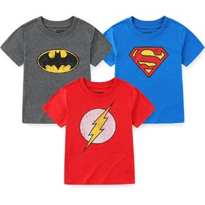 WARNER BROS Justice League Boys Short Sleeve T-Shirt 3 Pack for Toddler in Saudi Arabia
