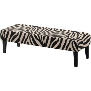Zebra Stripes Print Dining Room Bench Covers Non-Slip Bench Chair Slipcovers Dust Proof Bench Seat Cushion Slipcovers Removable Bench Protectors for Wedding, Hotel, Party in Saudi Arabia