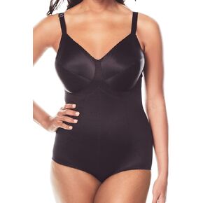 Rago Women's Plus Size Moderate Control Body Briefer Shaper - 48 C, Black in Saudi Arabia