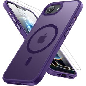 Miracase Magnetic Series for iPhone 16 Pro Max Case [Compatible with MagSafe] [with 2X Screen Protector] Military-Grade Protection, Anti-Fingerprint, Slim Phone Case for 16 Pro Max 6.9 inch- Dark Blue in Saudi Arabia